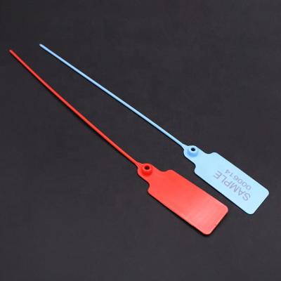 China Self-locking plastic cable tie colorful heat-resistant label seal plastic cable tie with label for sale