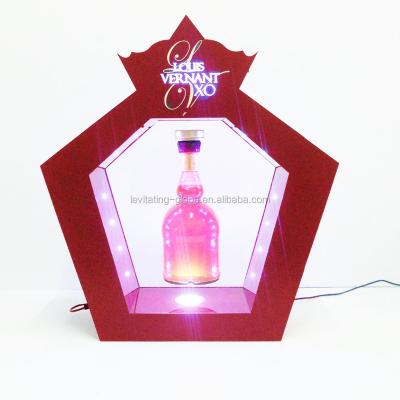 China Levitating and rotating in the air 2015 creative advertising XO levitating display stand, brandy bottle floating display,usquebaugh levitating display rack for sale