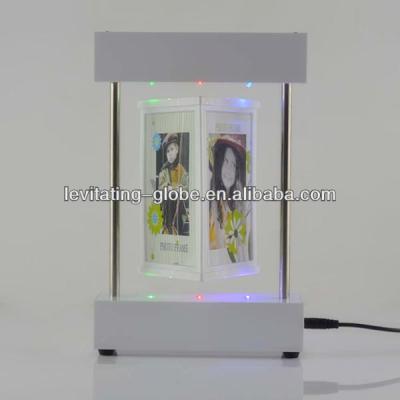 China Worldwide 2015 Magnetic Floating And Rotating Photo Frame , Levitating Photo Frame With LED for sale