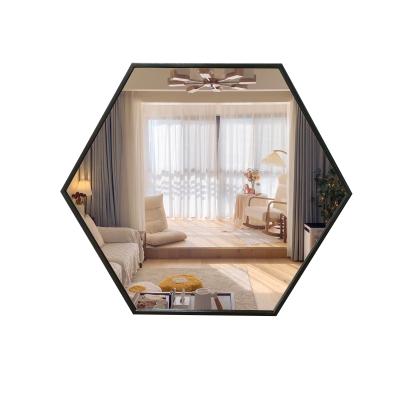 China herschel bathroom decorative bathroom minimalist luxury hexagonal octagonal vanity large full hung large wall mirror espejo spiegel for sale