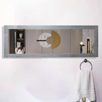 China Spiegel d'espejo rectangular integral bathroom hanging wall mirror large polystyrene frame luxury wholesale minimalist metal long for sale