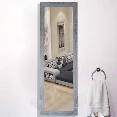 China Large custom glamorous rectangular polystyrene rrame glamorous metal minimalist long wall mirror espejo espejo integral dressing spiegel for sale