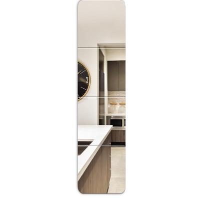 China Contemporary Wholesale Custom Modern Collage Mirror Tile Double Natural Lacquered Aluminum Decorative Bathroom Hang Wall Mirror for sale