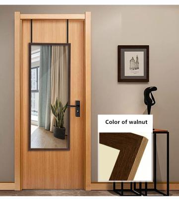 China Long Wall Minimalist Bathroom Bedroom Hanging Robe Over Door Integral Mirror Can Be Customized Size And PS Frame for sale