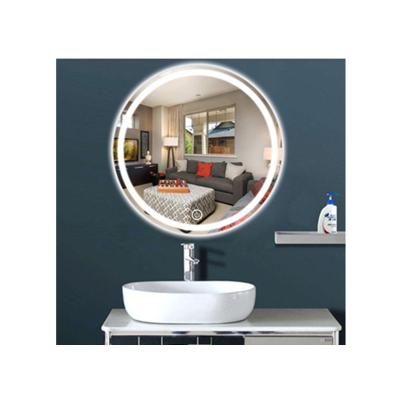 China Diameter 70cm Wall Makeup Salon Station Minimalist Mirror Round Led For Bathroom Hotel Bedroom Living Room for sale