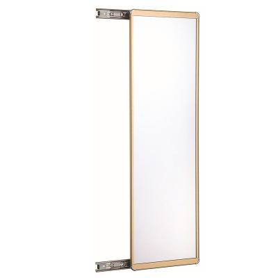 China Art Decor Custom Aluminum Alloy Frame Closet Mirror Wardrobe Closet Pull Out Mirror for sale