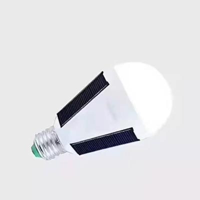 China Warehouse bulb factory direct sale rechargeable solar emergency light bulb 7w 12w E27 LED solar light bulb for sale