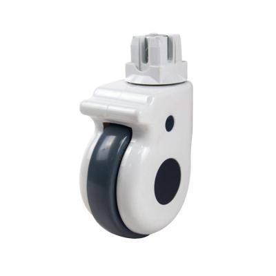 China Plastic Sheath 5inch Caster Cover JQ Square Silent Medical Device Castor Wheel for sale