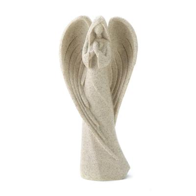 China White Prayer Resin Wing Angel Statue Europe Religious Crafts Decor Figurine for sale