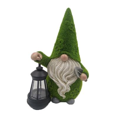 China Light Funny Naughty Statue Garden Decor Solar Led Europe Toy Gnome Miniature Ornament for sale