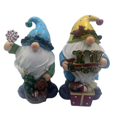 China Europe Resin Home Toys Table Decoration Supplies Christmas Gnome Dwarf Ornaments for sale