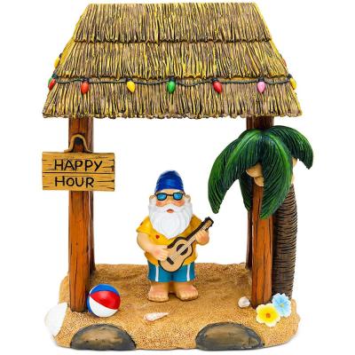 China Europe Tiki Beach Party Garden Funny Figure Gnome Statue Garden Tropical Gifts Home Outdoor Lawn Great for sale