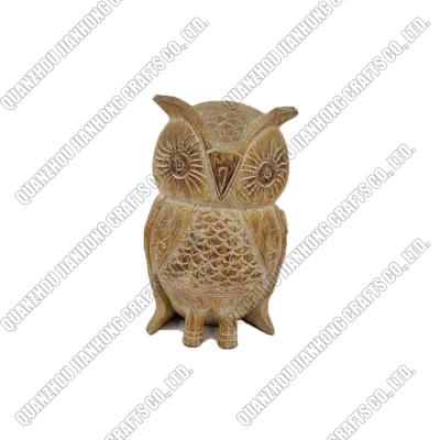 China Europe Table Top Sculptures Animal Figurines Ornaments Wholesale Polyresin Owl Decoration for sale