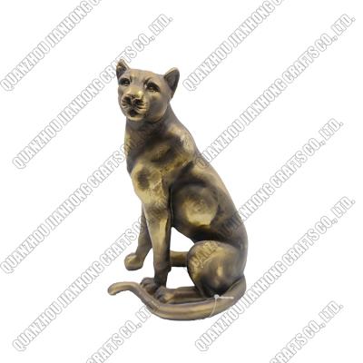 China Europe Polyresin OEM Wholesale Miniature Cheap Resin Animal Decor Leopard Figurine Home Custom for sale