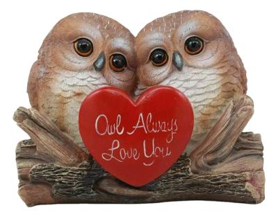 China Wholesale Europe Polyresin Owl Statue Home Gifts Sculpture Resin Decoration Crafts Custom for sale