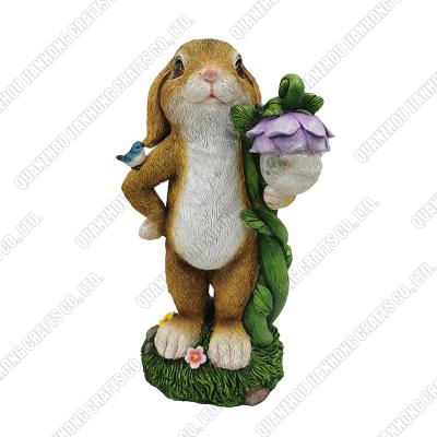 China Professional Europe Custom Crafts Luxury Ornamental Home Sculpture Decor Rabbit Garden Statue for sale