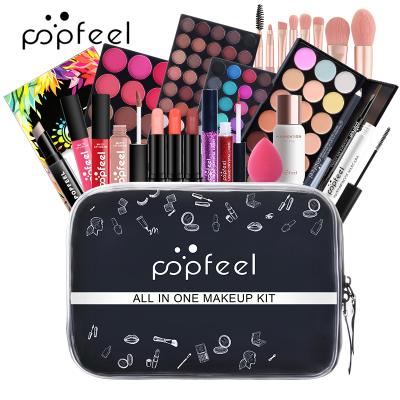 China Waterproof Eyeshadow Palette Makeup Set Travel Eyeshadow and Blush Vegan Makeup Brush Set New Style for sale