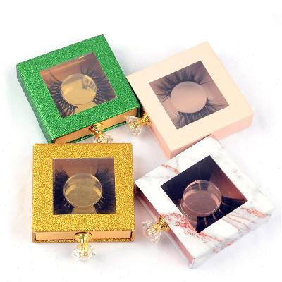 China Soft Wholesale Variety Of Color Eyelash Packaging Box With A Pair Of Faux Mink Eyelashes for sale