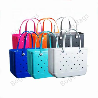 China Big Beach XL Tote Handbags Factory Custom High Quality Silicone Bag Bogg Water Resistant Bags Holder Wholesale 2022 Insert Accessories for sale