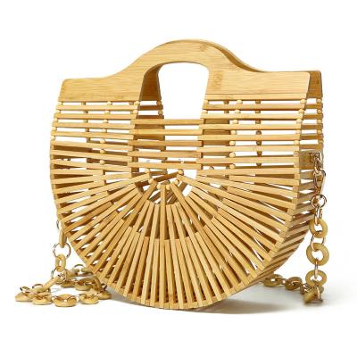 China Waterproof Eco-Material Designer Factory Purses 2022 Design Bamboo Straw Bags Supply for sale