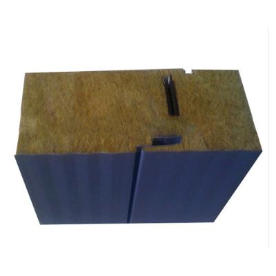 China Factory Price Fireproof And Durable Rock Cotton Wall And Roof Sandwich Panel for sale