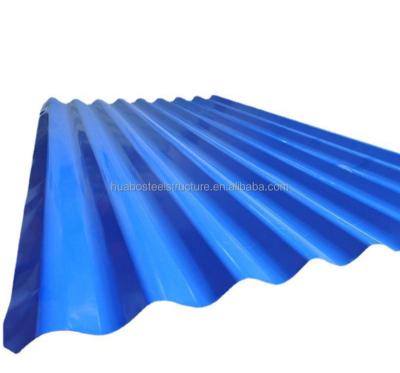 China Price 35 Gauge Corrugated Sheet Metal Roof Warehouse 0.3mm GI Zinc Corrugated Steel Sheeting for sale