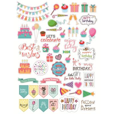 China decorative alphabet die cuts card happybirthday day die cuts for invitation cards for sale