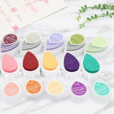 China Decoration Craft Clear Stamp Colorful Non-Toxic Ink Pad for sale