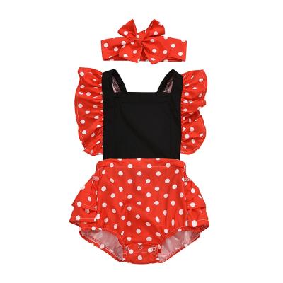 China Custom 90% cotton baby girl rompers summer baby rompers logo baby clothes logo baby girl rompers for sale