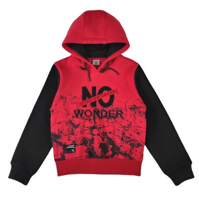 China YAJIANUO anti-pilling child hoodies boy patchwork cotton teen kids oversized 100% oversized kids hoodies factory custom print outwear for sale