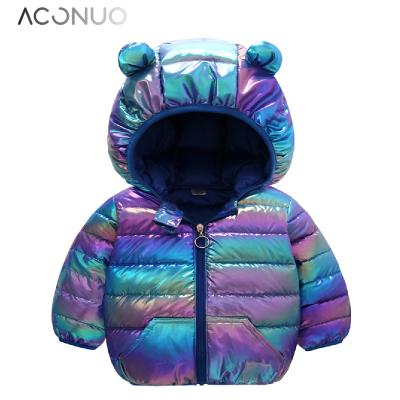 China YAJIANUO Anti-shrink Disposable Cloth Shiny Cute Ears Anorak Girl Clothes Solid for sale