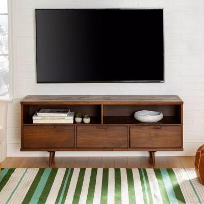 China Bedroom Solid Wood TV Stand Cabinet With Drawers Small Volume OEM for sale