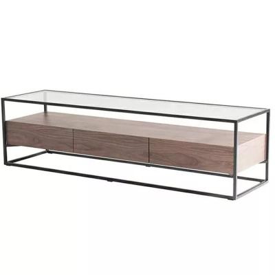 China ISO9001 Living Room Furniture 1200*700*400mm Tempered Glass TV Cabinet for sale