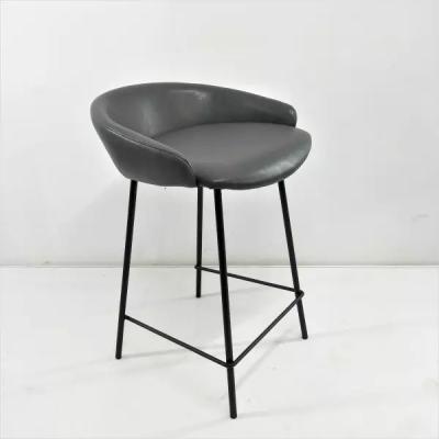 China Black Leather Velvet Bar Stool Chair Outdoor Commercial Furniture for sale