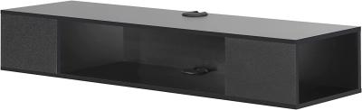 Cina Supporto moderno 8.2kg della console di Matte Black Wooden TV del Governo del supporto di 3 stoccaggi TV in vendita