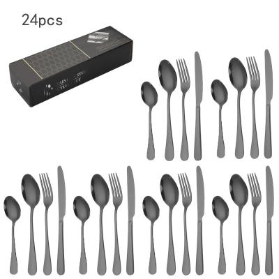 China Disposable cutleri set cutleri polishing set customized stainless steel tableware spoon knife and fork logo mirror for sale