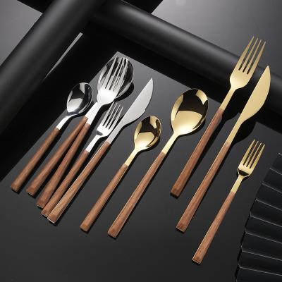 China Popular Hot Sales Disposable Tableware Spoon Knife Fork Mirror Polishing Stainless Steel Colorful Portable Cutlery for sale