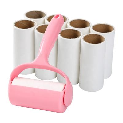 China Worldwide Home Cleaning Tool 1 Piece Drop Shipping Upgraded Handles Cat Dog Hair Fiber Rollers For Remover Extra Home Pet Sticky Hair Fiber Roller for sale