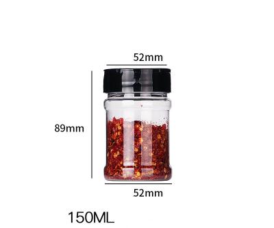 China Reusable Household Kitchen Implements Paprika Cumin Salt Pepper Bottle Reusable Non Brittle Condiments for sale