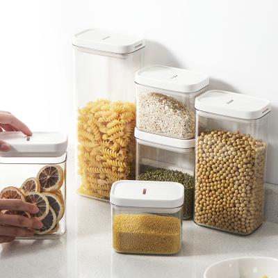 China Viable Minimalist Household Kitchen Tools No Smell High Quality Transparent Bottles And Jars Storage And for sale