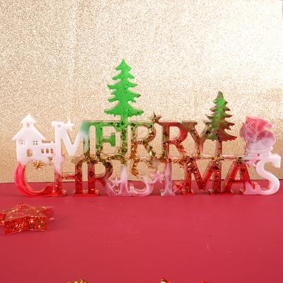 China 2022 Viable Shape DIY Festival Decorative Mold Christmas Tree Chocolate Cake Soap Household Candle Mold for sale