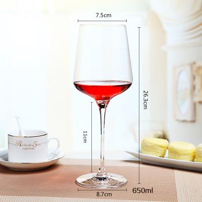 China High Quality Lead Free Long Stem Crystal Glass Tumbler Crystal Clear Long Stem Drinking Packaging Wine Glasses for sale