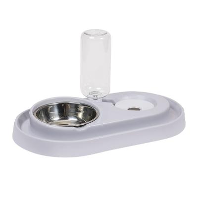 China Dogs Hundenapf Dog Rolls Cats Pets With Stainless Steel Dog Food Bowl Anti Clog Slow Feeder Cuenco Para Perros for sale