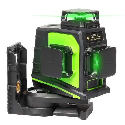 China Laser Level 3D 12 Lines Vertical And Horizontal High Precision Auto Self Leveling 360 Laser Green Beam GF360G Level 28*86*121mm Level for sale