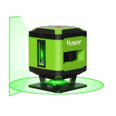 China Huepar floor laser level beam installation green laser with Line-switching mode for tile laying square leveling cross line laser 6.2*7.2*9.3cm for sale