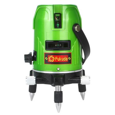 China Fukuda Green Laser Level 5 Line Cross Rope Level / Ek-469GJ 1 Point Rotary Lithium Ion Battery 360 Rotary Laser Ek-469GJ for sale