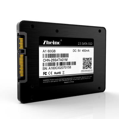 Κίνα 60GB 6Gbps Α1 2,5 SATA HDD SSD, 2$ο MLC Zheino 2,5 τμηματικό ΑΤΑ SSD προς πώληση