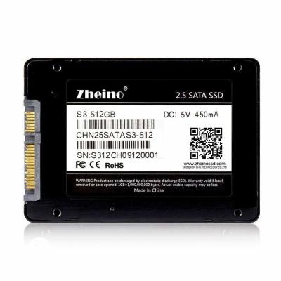 China 512gb SSD S3 2,5 impulsión de estado sólido interna del SSD 3D NAND de SATA de la pulgada 3 años de garantía en venta