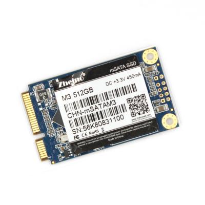 China Impulsión de estado sólido del M3 del mSATA 512gb del flash interno del SSD 3D NAND para las mini tabletas de los cuadernos de la PC en venta