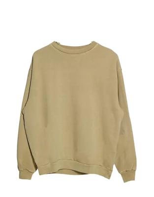 China Anti-wrinkle Cotton Round Neck Plain Clause Women Minimalist Sweatshirt for sale